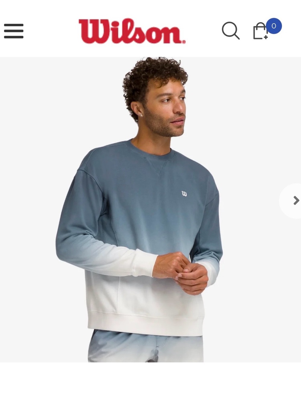 Wilson Men's Ombré Parkside Crewneck Sweatshirt